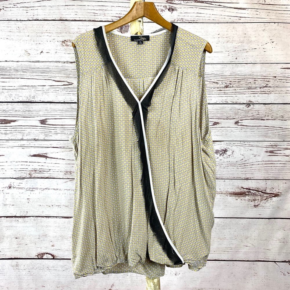 Suzanne Betro Green Print Tank